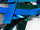 Fabric Color: Green/Blue