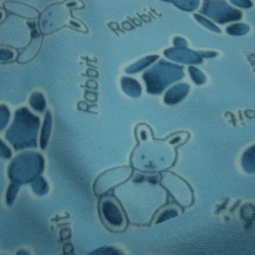 Fun Fleece Rabbits Fabric UK
