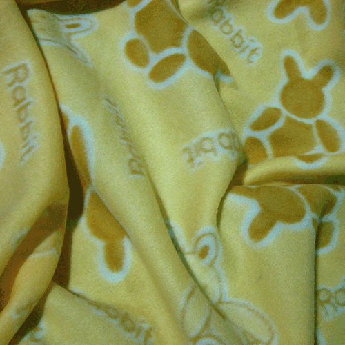 Fun Fleece Rabbits Fabric UK