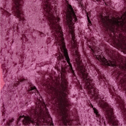Crushed Velvet Plain Dyed Fabric UK