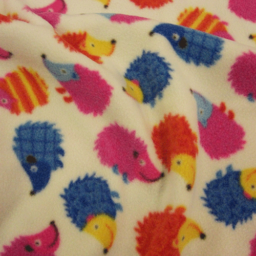 Printed Fleece Fun Animals Fabric UK