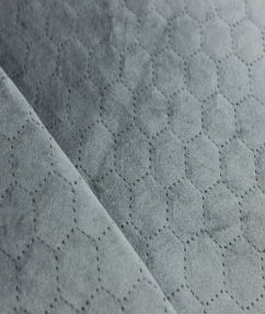 Honey Comb Velvet Upholstery Fabric