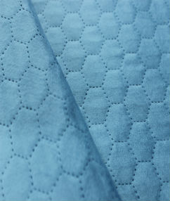 Honey Comb Velvet Upholstery Fabric