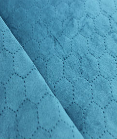 Honey Comb Velvet Upholstery Fabric