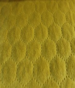Honey Comb Velvet Upholstery Fabric
