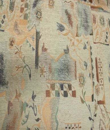 Multi Neutral Tapestry Upholstery Fabric 
