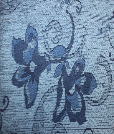 Blue Decorative Floral Upholstery Fabric