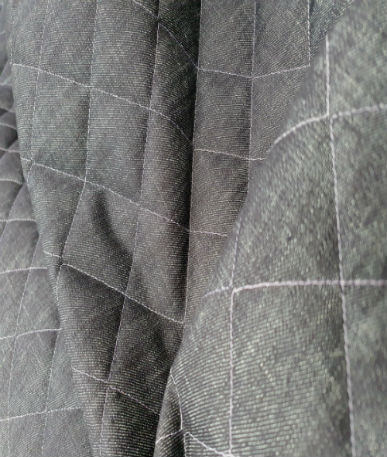 Quilted Denim 8oz Contrast Stitch 