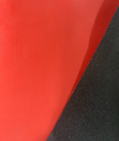 Felt Back Leatherette Vinyl | Red