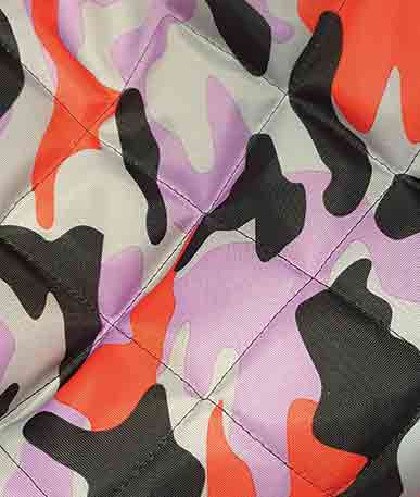 Quilted Army Camouflage Waterproof Fabric - Novelty