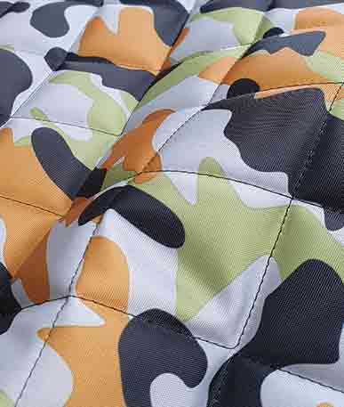 Quilted Army Camouflage Waterproof Fabric - Novelty