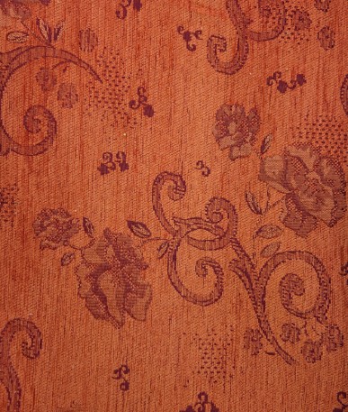 Floral Repeat Pattern Fabric - Ruby Red