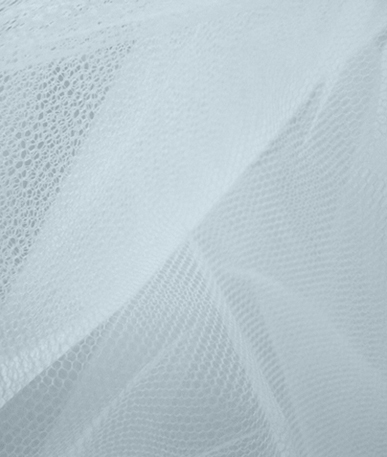 Nylon Dress Net | White