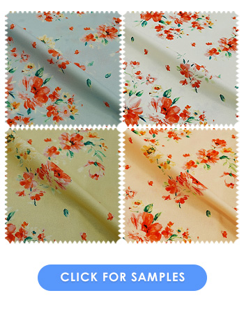 Marigold Curtain Fabric | White