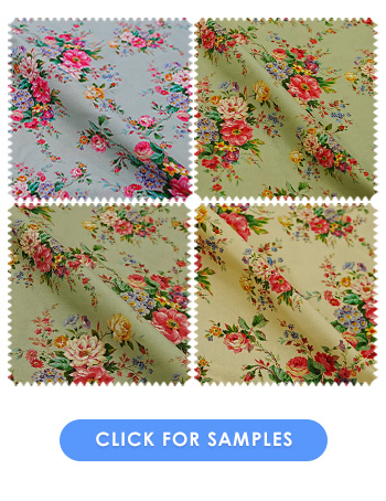 Botanic Curtain Fabric | Lemon