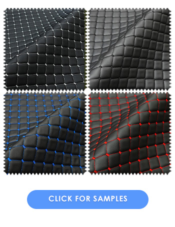 Bentley Stitch Fabric (Box Design) | White 