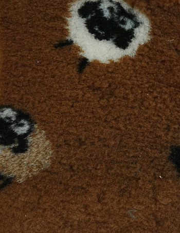 Vet Fur Fabric Non Slip Sheep Print