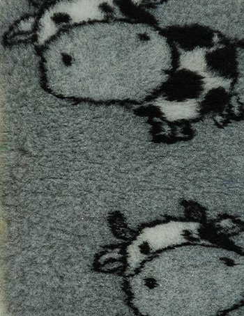 Vet Fur Fabric Non Slip - Cow Print 