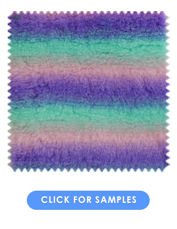 Vet Fur Fabric Non Slip Motley Print  | Multicolour