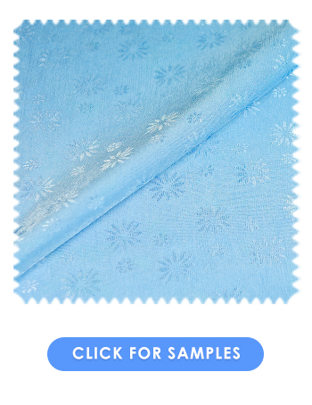 Daisy Design Slinky Jacquard Fabric  | Baby Blue