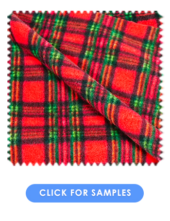 Red Tartan Fleece Fabric