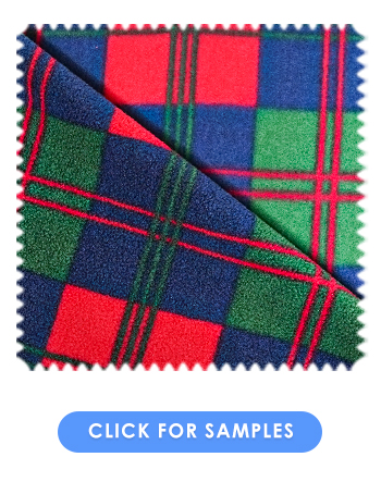 Coloured Check Fleece Fabric 