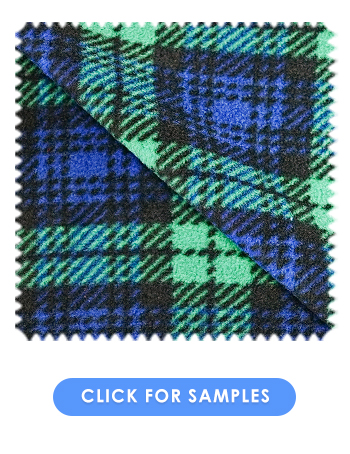 Black Watch Tartan Fleece Fabric