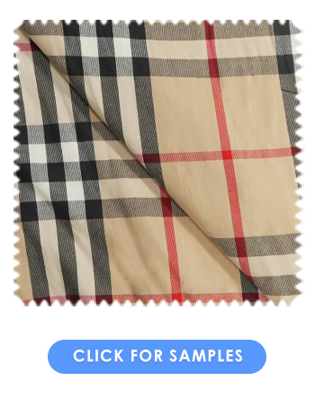 Tartan check polyester fabric 