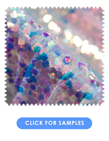 Hologram Mermaid Square Sequin Fabric | Hologram