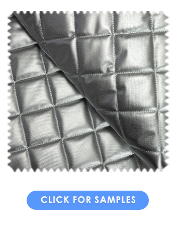 Sunlight Reflective Quilted fabric | Silver