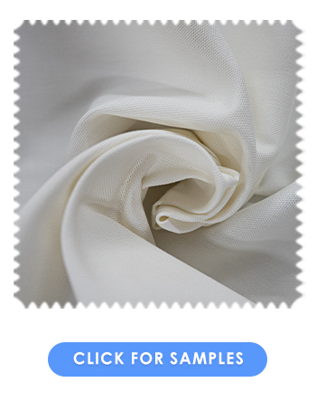 100% cotton Panama fabric | White