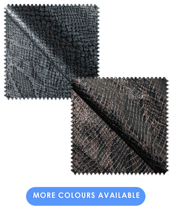 Snakeskin Polyester Fabric | Bronze