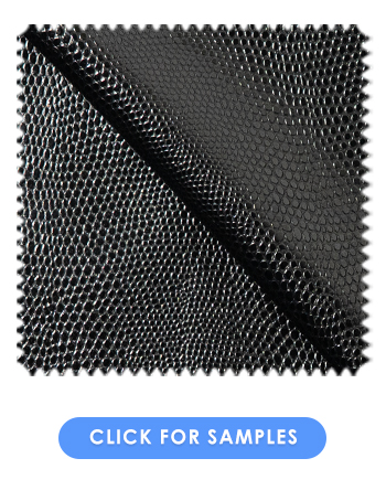 Stretch Snake Skin Fabric | Black