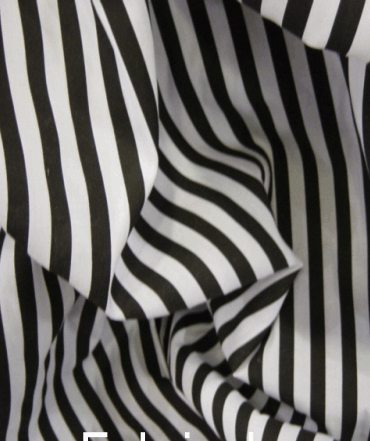 Striped Polycotton Fabric – 1cm Stripe