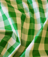 PVC Table Cloth Cafe Check 1 inch | Green