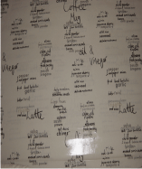 PVC Table Covering wth Menu Design