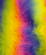 Fur Fabric - Rainbow | Blue Multi Colours