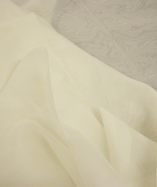 Fire Retardant Polyester Voile | Off White