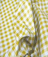 PVC Table Cloth Cafe Check half Inch - Yellow