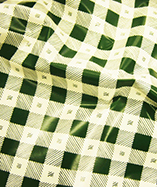 PVC Table Cloth Cafe Check half Inch | Green