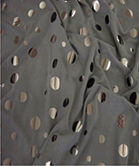 Elastane Stretch Foil Spots - Silver