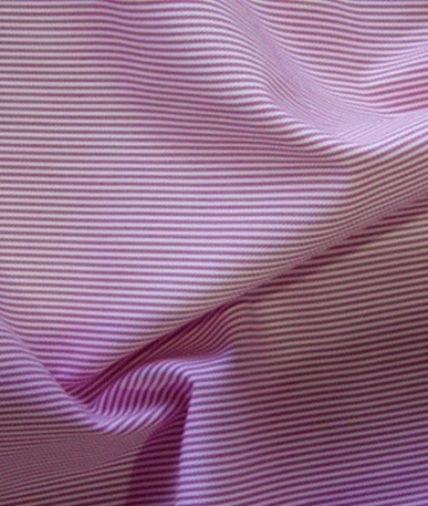 Pinstripe on Cotton Drill (Clearence) - Red