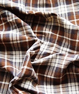 Tartan Fabric - Yarn Dyed - Brown (02)