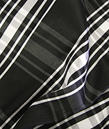 Polyester Tartan( X502) | Black & White (1)