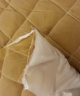 Quilted Antique Waxed Fabric