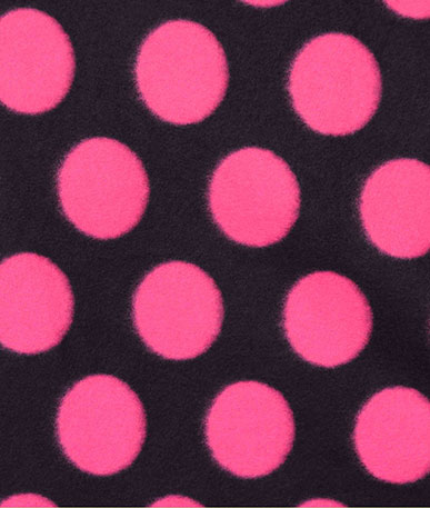 Cerise Big Spot Fleece