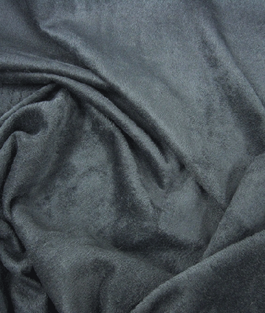 Clearance Polyester Suede Fabric  | Grey