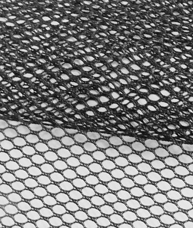 Clearance Polyester Netting Lightweight (D) - Black