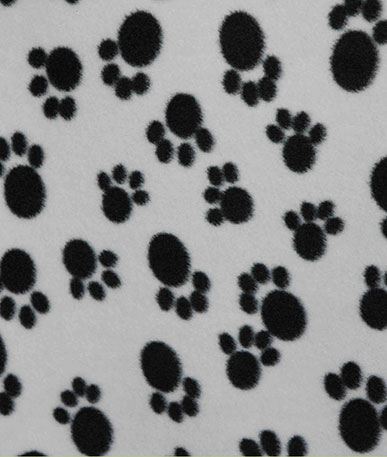 Paw Print Fleece Fabric