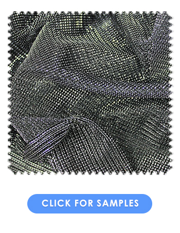 Lurex Metallic Mesh  | Silver/Black